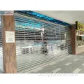 Clear PC Crystal Roll Up Door para comercial